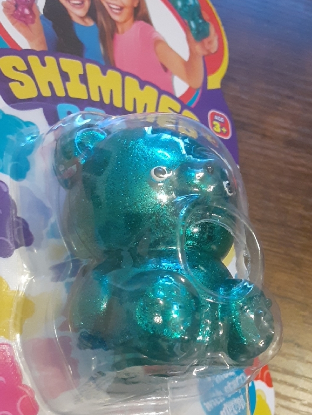 Shimmer Bear Squishy Stress Relief Toy - Picture 2 of 7